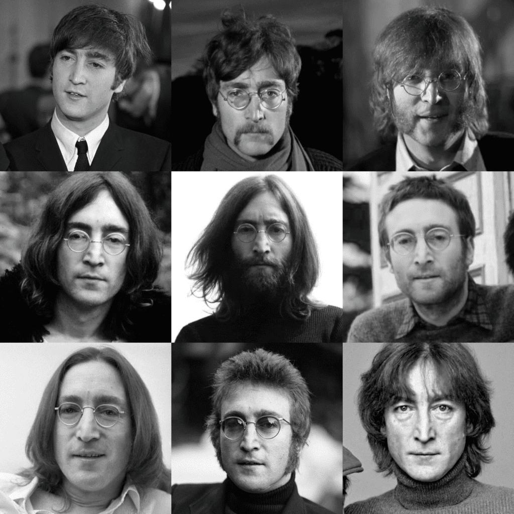 the many different looks of john lennon
